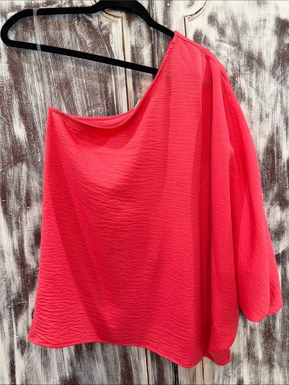 entro One-Shoulder Pink Blouse